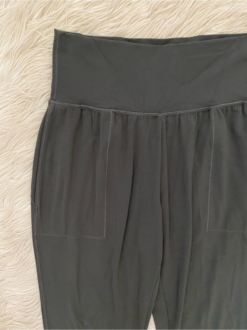 Athleta Cruise Jogger Powervita Black Olive Green Gray High Rise Athleisure S - Picture 4 of 13